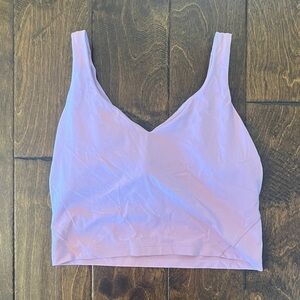 Pink V-Neck Crop Top. Lululemon. Excellent condition